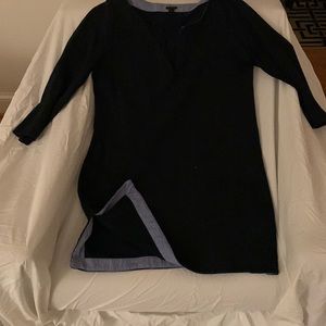 Navy cotton tunic from J. Crew.